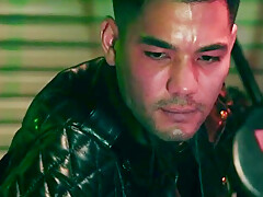 Leather master boots licking